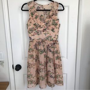 Burlapp Vintage Style Floral Print Dress